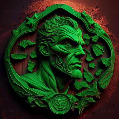 3D model Green Lantern Rise of the Manhunters game (STL)